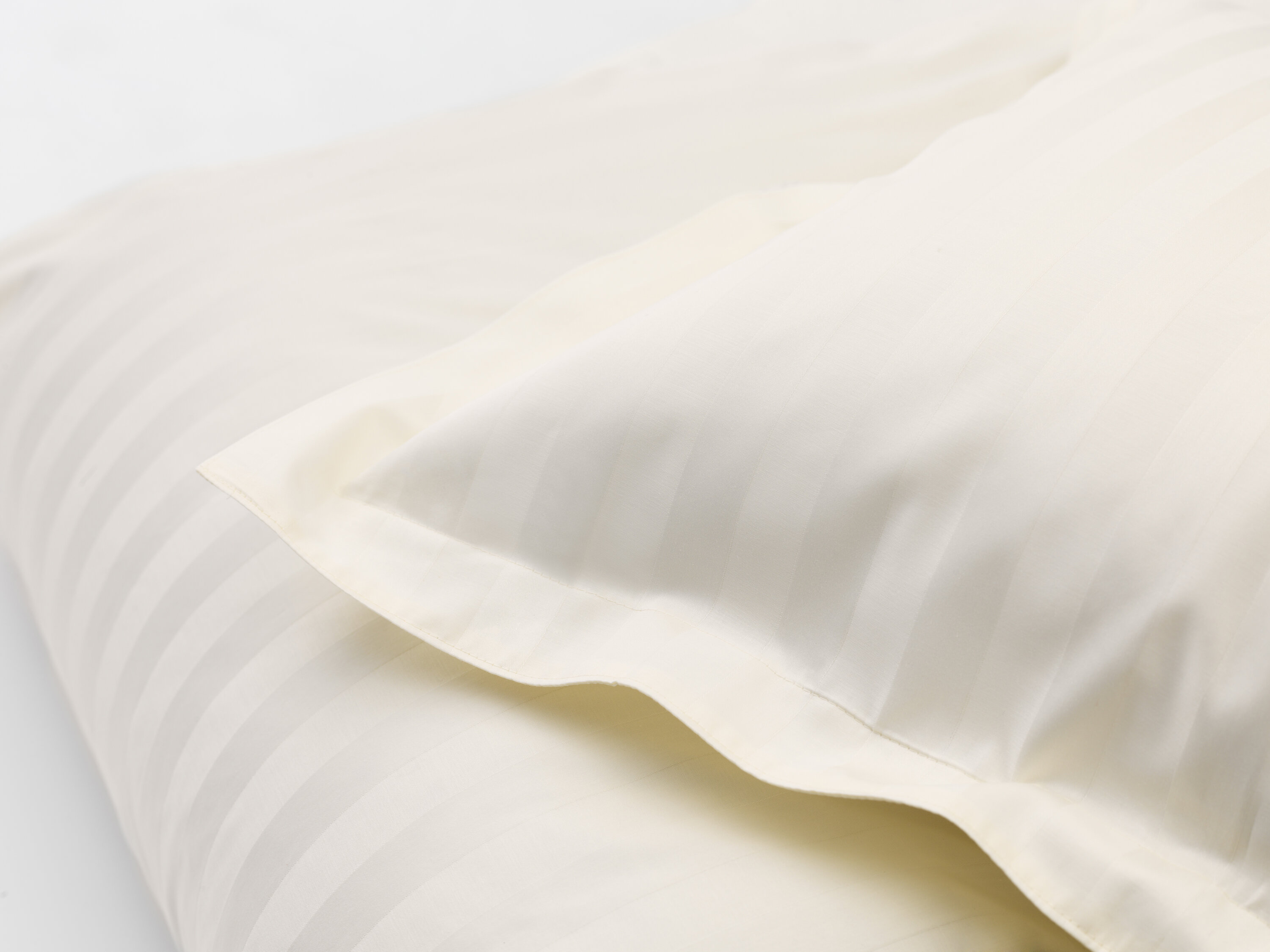 DUX bed linen  satin stripe beige 